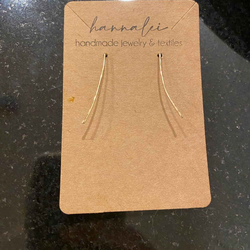 Hammered Gold Ear Climbers Earrings
